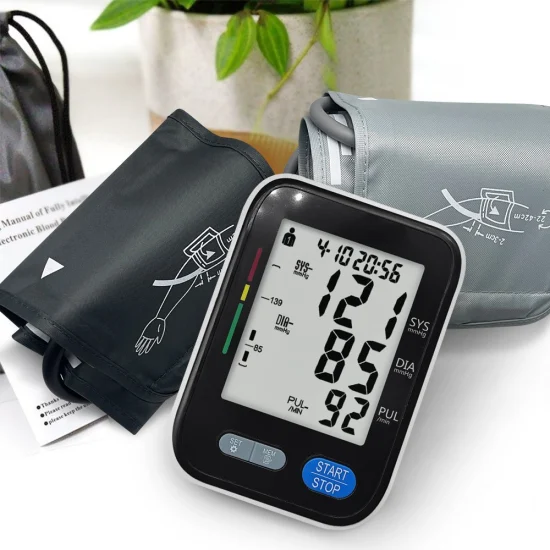 LCD 건강 관리 혈압 모니터 인플레이션 Bpm 상완 혈압 모니터